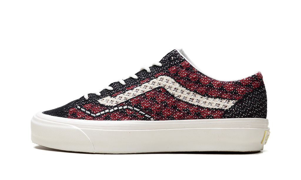 Premium Old Skool "Knit Pack - Geo Check Bordeaux Red" VN000EFKBRD