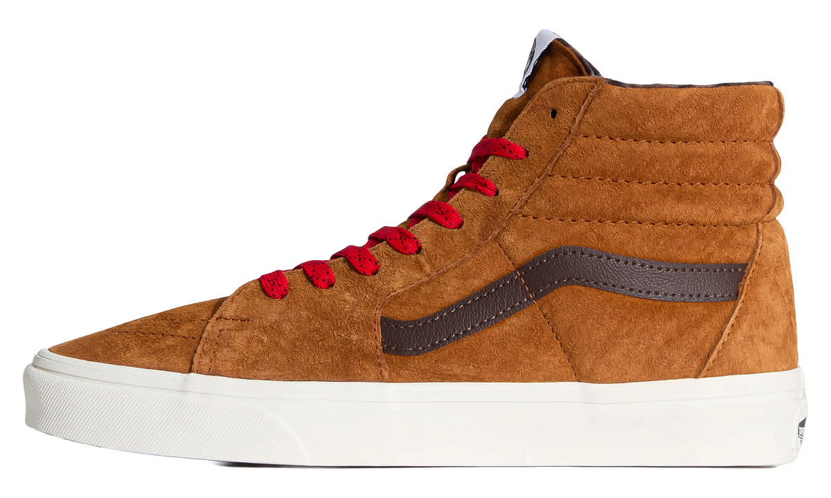 Sk8-Hi "Plaid - Glazed Ginger Brown" VN000CMXN1Z