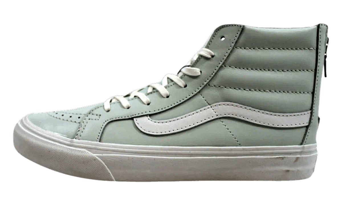 SK8 HI SLIM ZIP LEATHER "Light Blue" VN0A38GRMRI