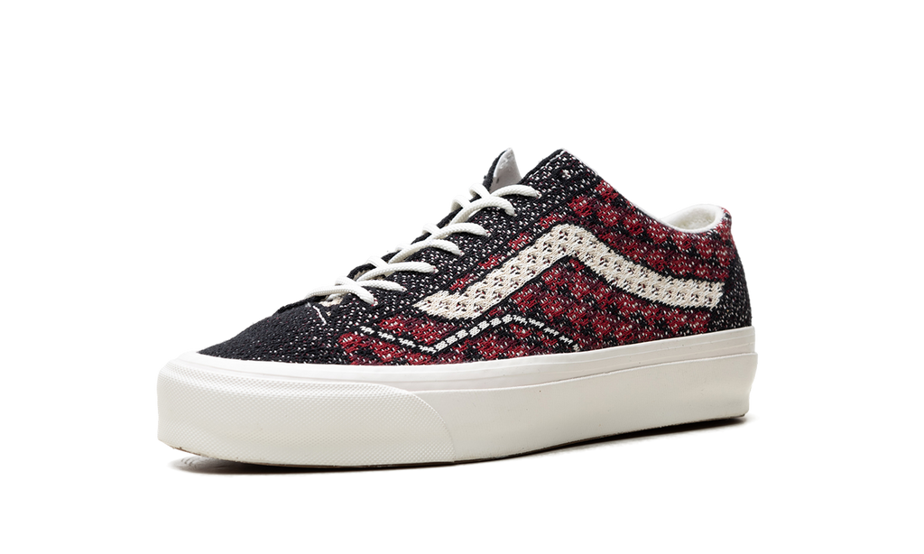 Premium Old Skool "Knit Pack - Geo Check Bordeaux Red" VN000EFKBRD