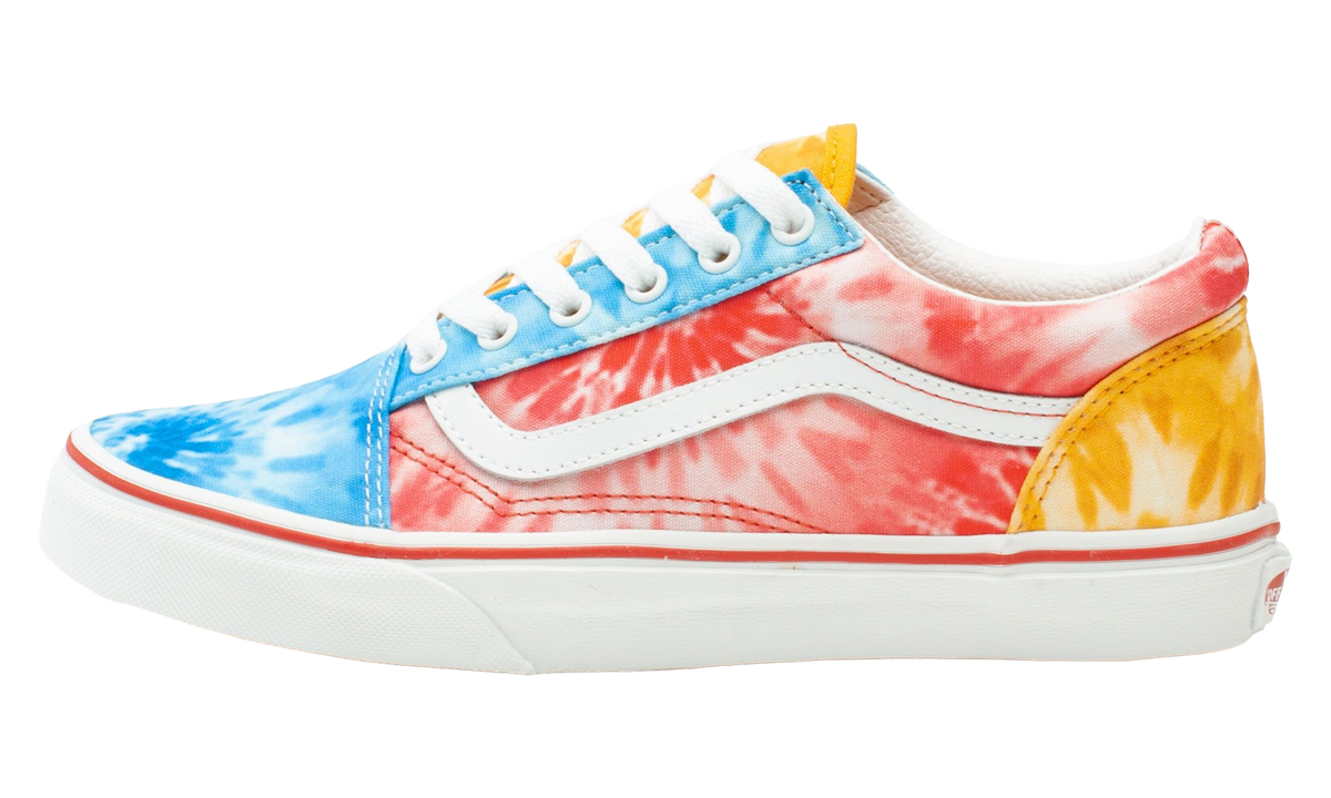Old Skool GS "Tie-Dye Block Multi / True White" VN0A5EE6ABO
